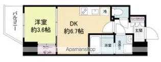 アプリーレ松屋町【14階】の間取り