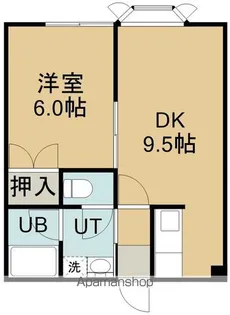 五稜郭マンション【205号室】の間取り