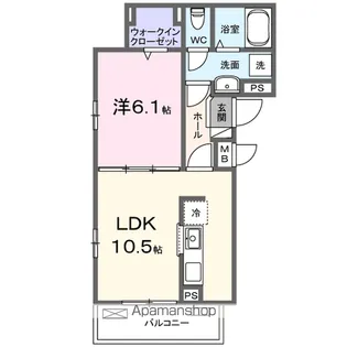 コニリオ フェリーチェ【3階】の間取り