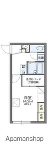 レオパレス雪月花【201号室】の間取り