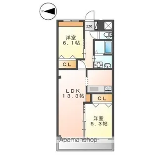 consolateur【2階】の間取り