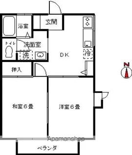 ディアス・パークB【2階】の間取り