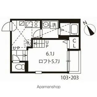 calm ocean【2階】の間取り