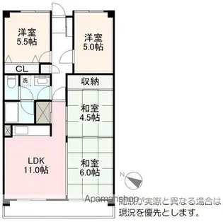 コート南国分寺【2階】の間取り