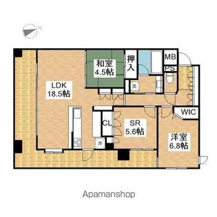 ベレーサ鶴舞公園【10階】の間取り
