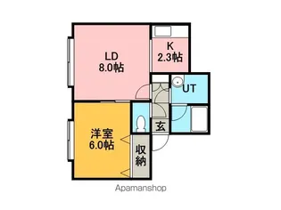 フリーダムハイツN【3階】の間取り