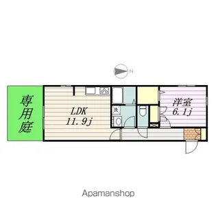 OLIVE HOUSE【101号室】の間取り