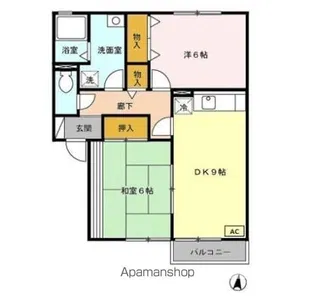 シュトラーレン高野 ABC【2階】の間取り