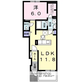 カサブランカ【1階】の間取り
