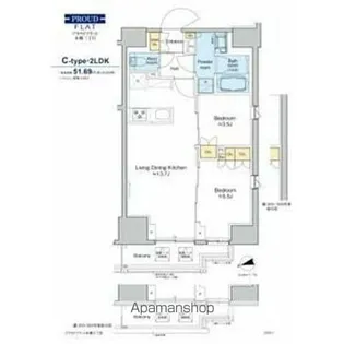 プラウドフラット本郷三丁目【9階】の間取り