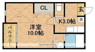 フィオーリⅠ【2階】の間取り