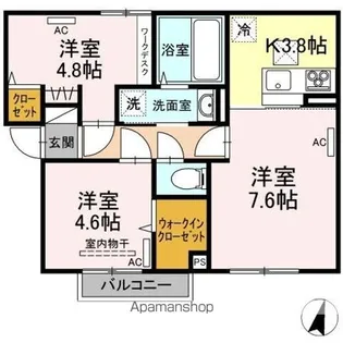 エステレラ23【1階】の間取り