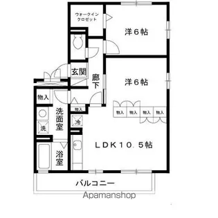 リビングタウンなかもず B棟【B101号室】の間取り