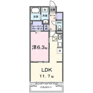 ブライトリーフ【1階】の間取り