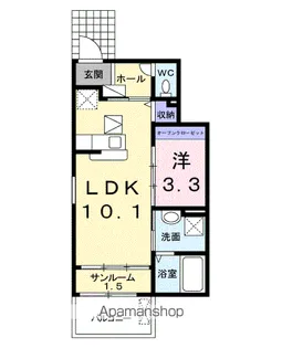 ベル ソレイユ【1階】の間取り