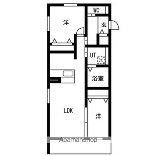 千種区御影町1丁目マンション【1階】の間取り