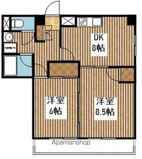 ホーリィCITY【202号室】の間取り