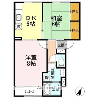 パレ・リュミエールIII【1階】の間取り