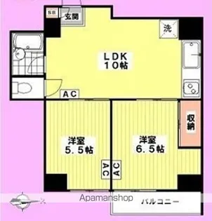 ラミアカーザ中野【3階】の間取り