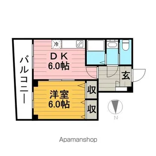 カーサ・デ・立花 A棟【4階】の間取り