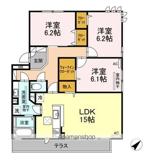 グリーンヒル【1階】の間取り