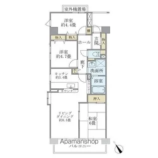 コーポレート鷺沼【2階】の間取り