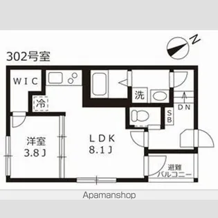 ハーモニーテラス押切【3階】の間取り