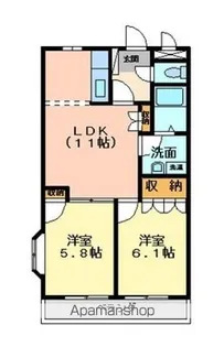 パークフロント大門【1階】の間取り