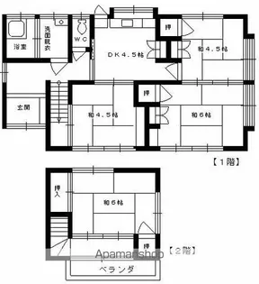 宮崎県延岡市出北2丁目【一戸建】の間取り