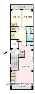 オセアンビル【5階】の間取り
