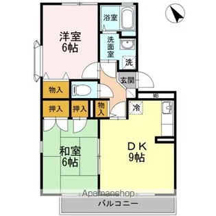 ニューライフつぶく A棟【3階】の間取り