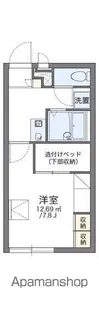 レオパレスYUKI【203号室】の間取り