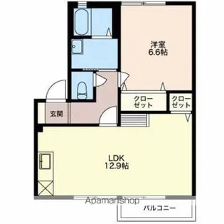 アペックスC【2階】の間取り
