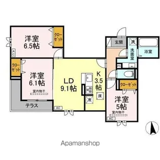 SENSIA小田原5丁目【1階】の間取り