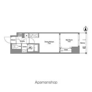 DAFFITTO錦糸町【10階】の間取り