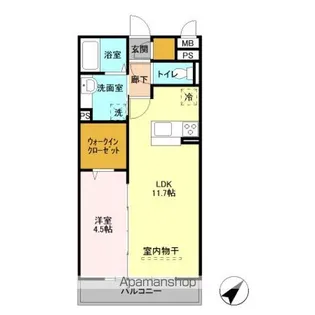 フォレストキャッスル【2階】の間取り