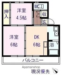 ヴィラナリー瀬戸田2号棟【505号室】の間取り