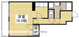 上杉第7ビル西古松【607号室】の間取り