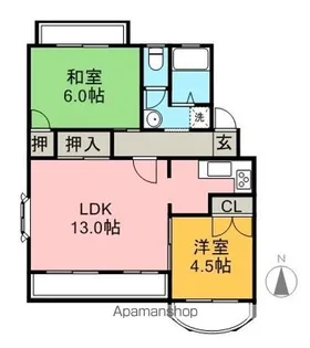 サンウィルY【404号室】の間取り