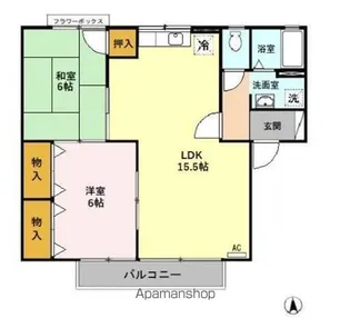 セジュール薬師寺【2階】の間取り