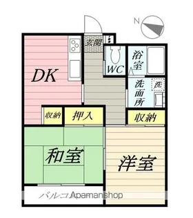ラフェリア湘南参番館【1階】の間取り