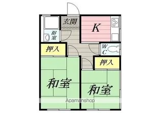杉山アパート【2階】の間取り