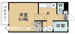 オルヴィエート【202号室】の間取り