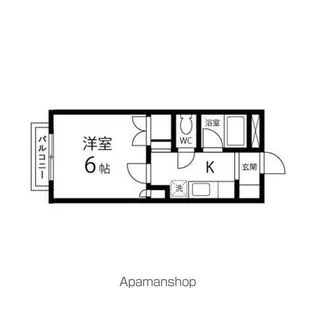 ラフォーレ八木山【406号室】の間取り