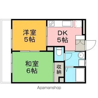 グランディーコート江戸川台【1階】の間取り