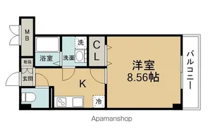VILLA HERMES【204号室】の間取り