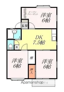 ファミール桜園 A棟【101号室】の間取り