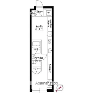 EDIT EBISU【3階】の間取り