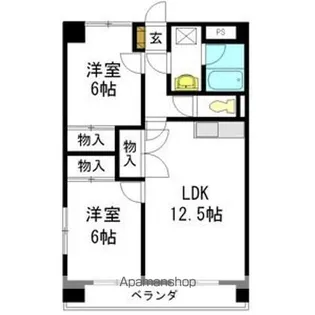 レージュ吉根【3階】の間取り