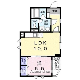 アドニスター・西大井【2階】の間取り